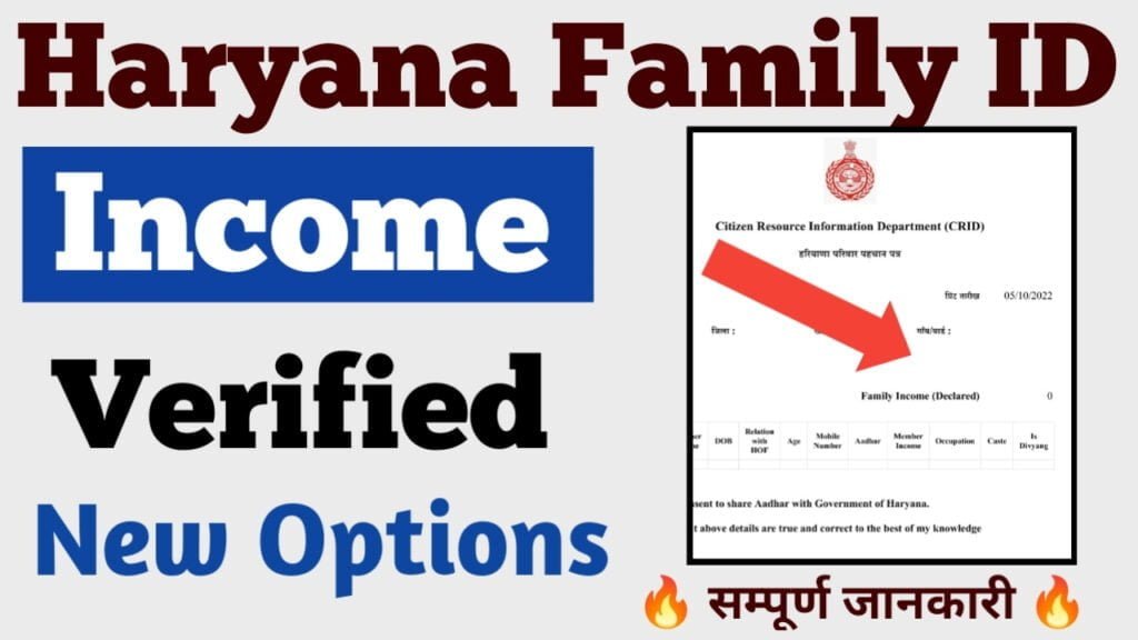 family id income verification