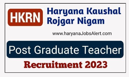 HKRN PGT Recruitment 2023