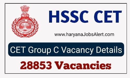 CET Haryana Group C Vacancy Detail