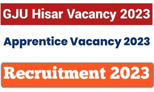 GJU Hisar Apprentice Recruitment