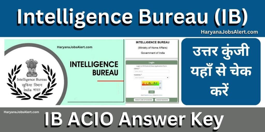 IB ACIO Answer Key 2024 Out, Direct Link to Download